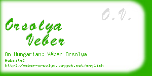 orsolya veber business card